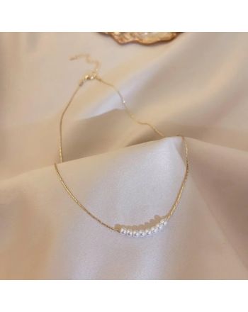 Elegant Tiny Pearl Necklace, Pearls Necklace, Pearl Jewelry | HN1667